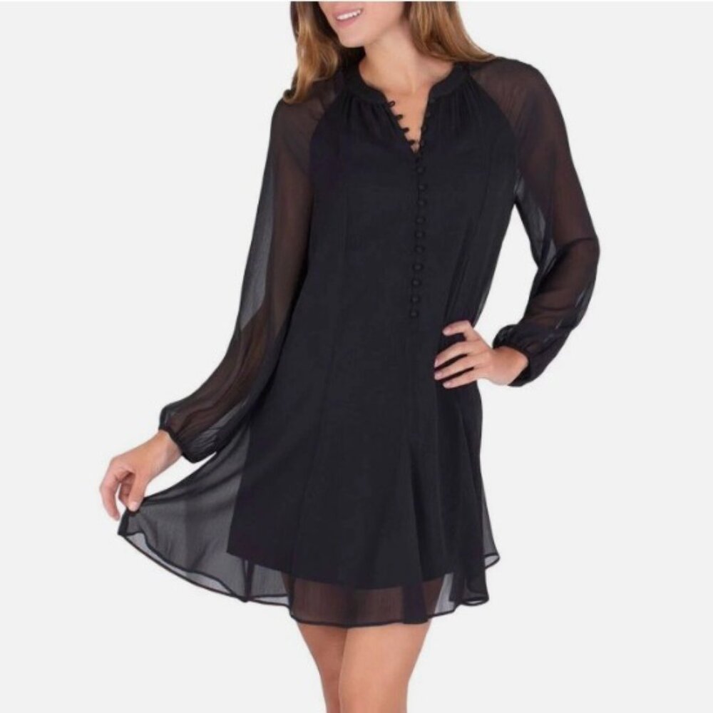 Brand New Joie Black (Caviar) Balloon Sleeve Mini Dress.